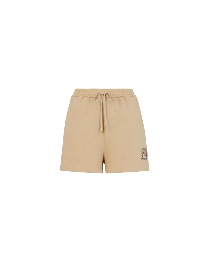 Fendi Shorts mit elastischem Bund Beige