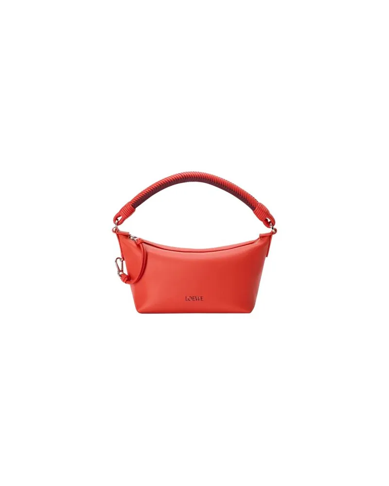 Loewe Mittelgroße Clutch Flamenco aus Kalbsnappa Orange