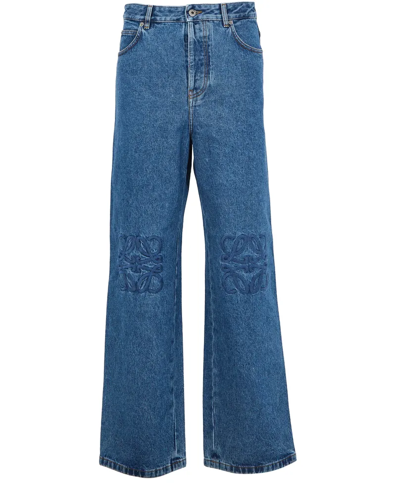 Loewe Baggy Jeans aus Denim Anagram 
