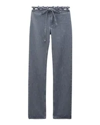 Filippa K Jeans mit Band-Detail in der Taille Grey