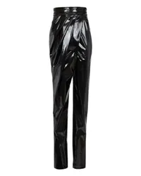 Balmain Asymmetrische drapierte Hose Black