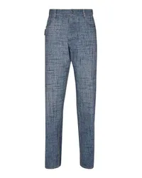 Bottega Veneta Bedruckte Hose in Denim-Optik Blue