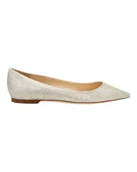 Jimmy Choo Flache Ballerinas Romy Silver