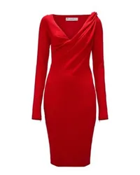 J.W.Anderson Midikleid mit langem Arm Red