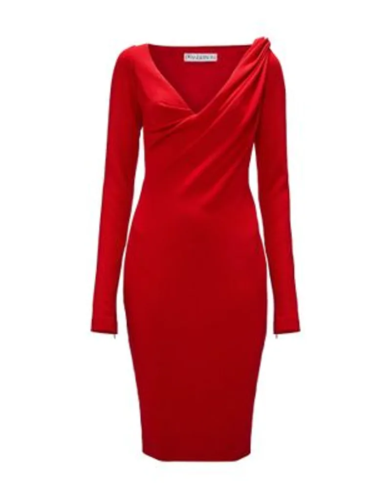 J.W.Anderson Midikleid mit langem Arm Red