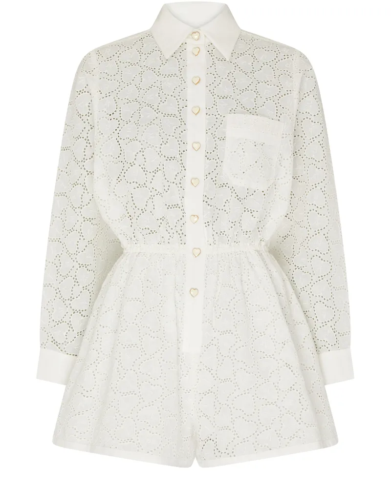 Zimmermann Crush Bestickter Playsuit 