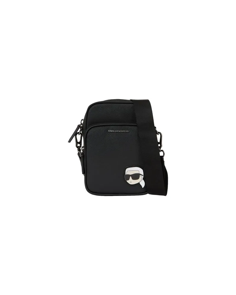 Karl Lagerfeld K/Ikonik Kore Nord SüD Crossbody Bag Ikonik Black