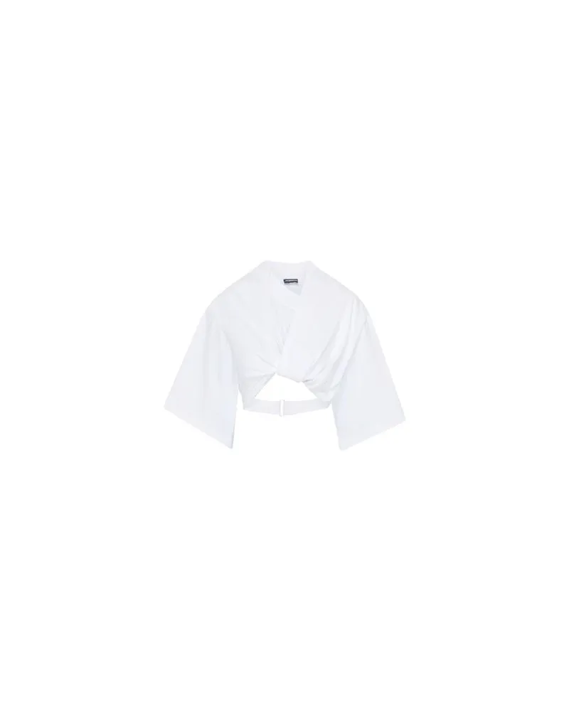 Jacquemus Kurzes T-Shirt Bahia White