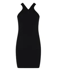 Courrèges Ripp-Minikleid Criss Cross Black