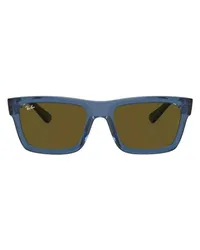 Ray Ban Rechteckige Bio-Sonnenbrille Warren Blue