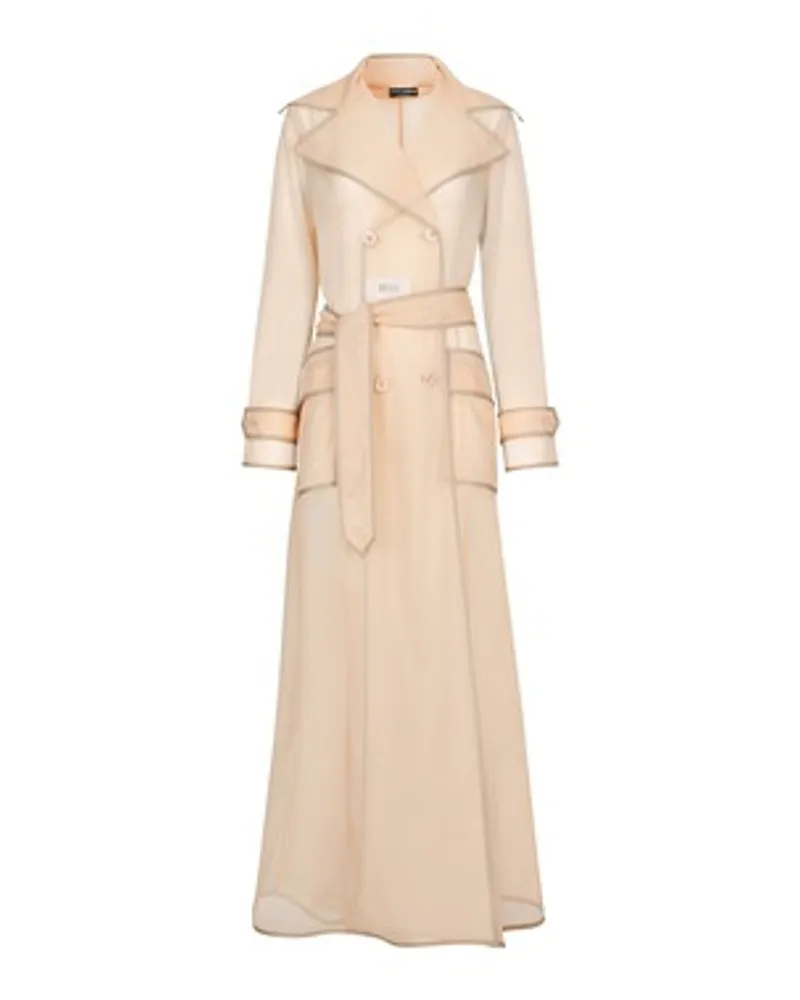 Dolce & Gabbana KIM DOLCE&GABBANA Durchscheinender Trenchcoat Pink