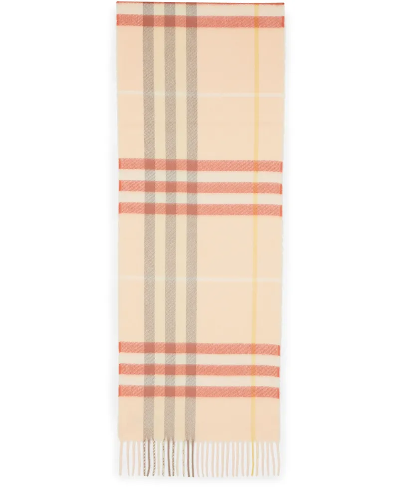 Burberry Schal aus Kaschmir mit Check-Karomuster Beige