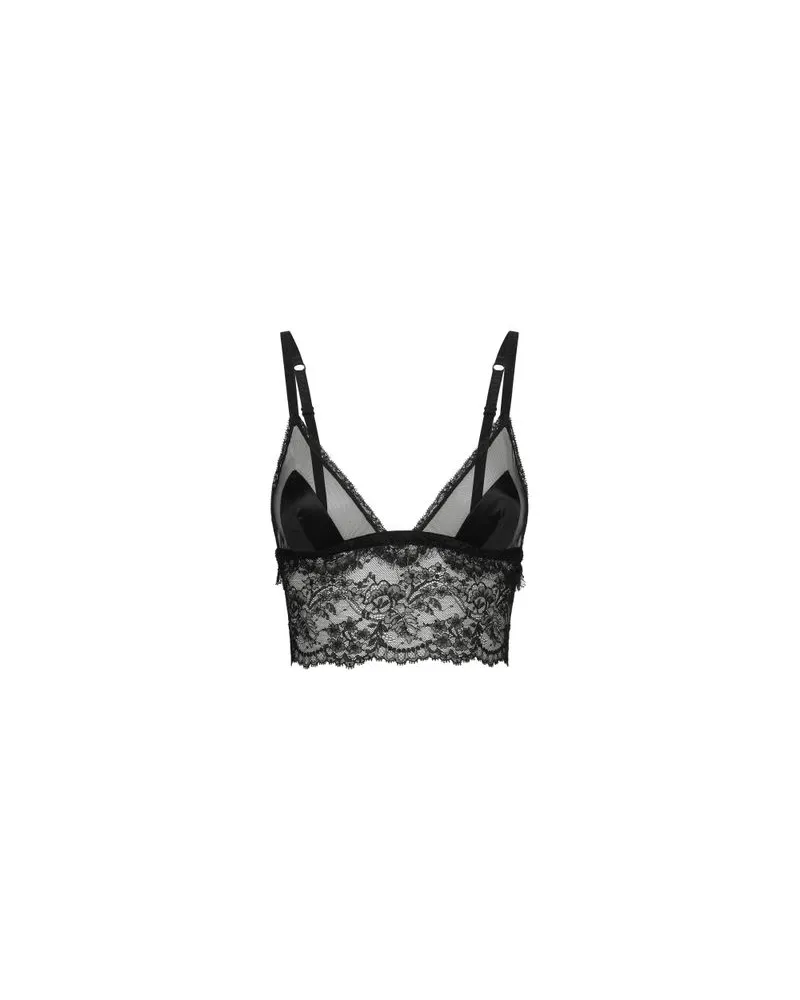 Dolce & Gabbana Soft-Cup-Bralette-BH Black