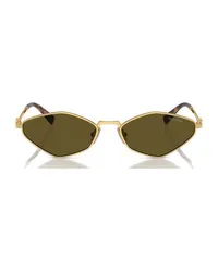 Miu Miu Sonnenbrille Irregular Gold