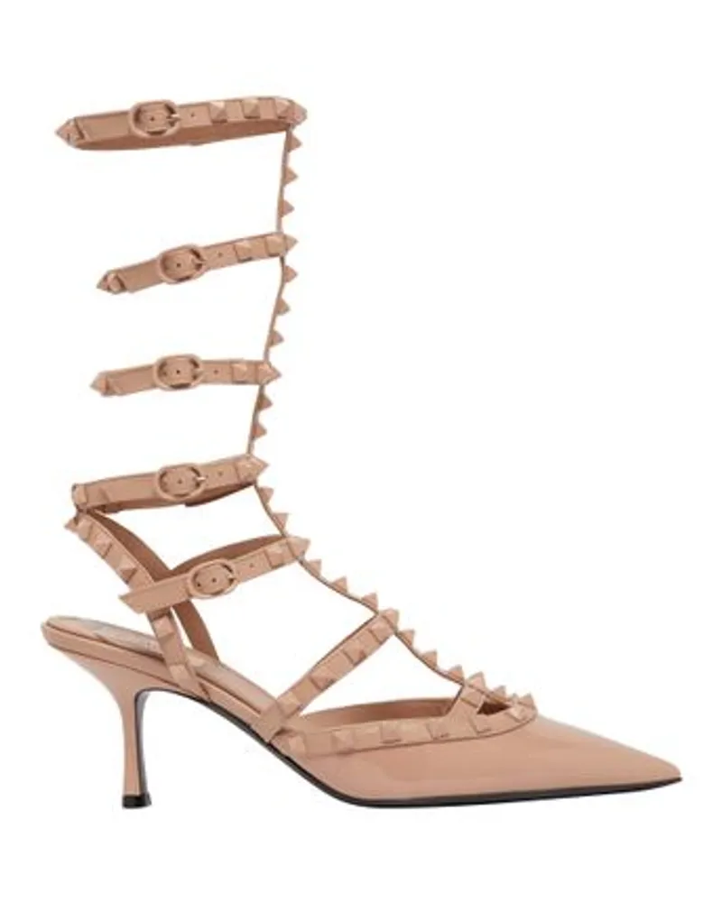 Valentino Garavani Pumps Rockstud mit Knöchelriemchen Pink