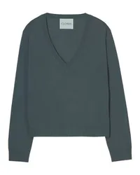 Closed Pullover im Boxy Style mit V-Ausschnitt Green