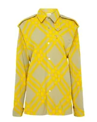 Burberry Karierte Jacke Yellow