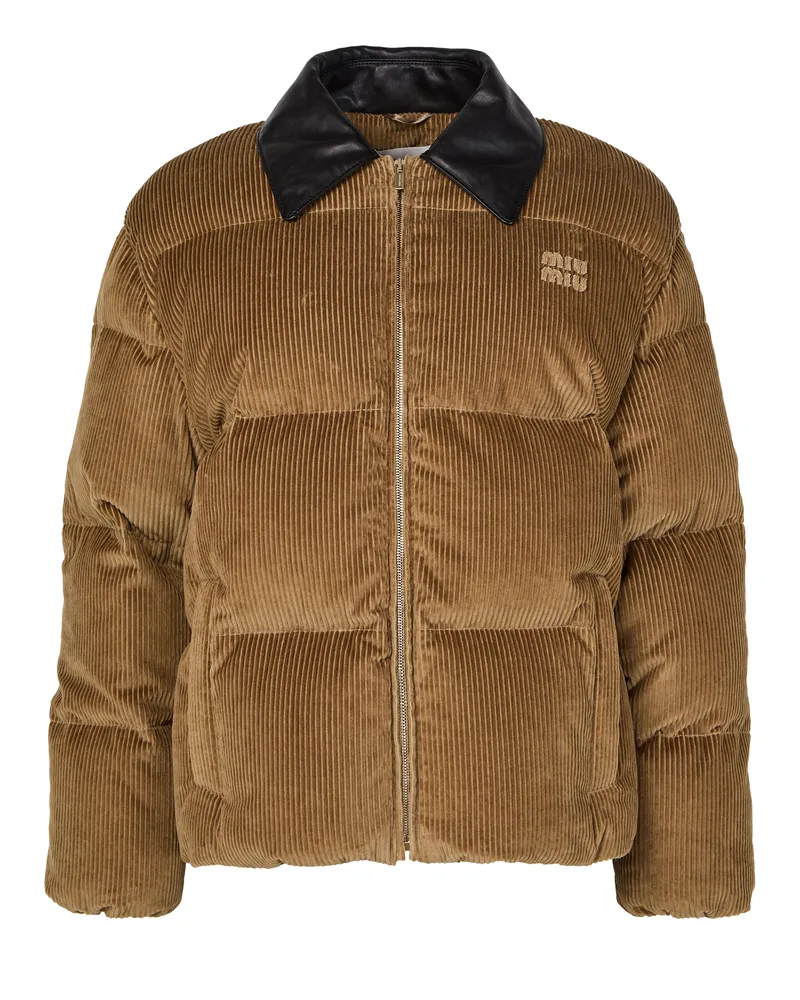 Miu Miu Daunenjacke aus Cord 