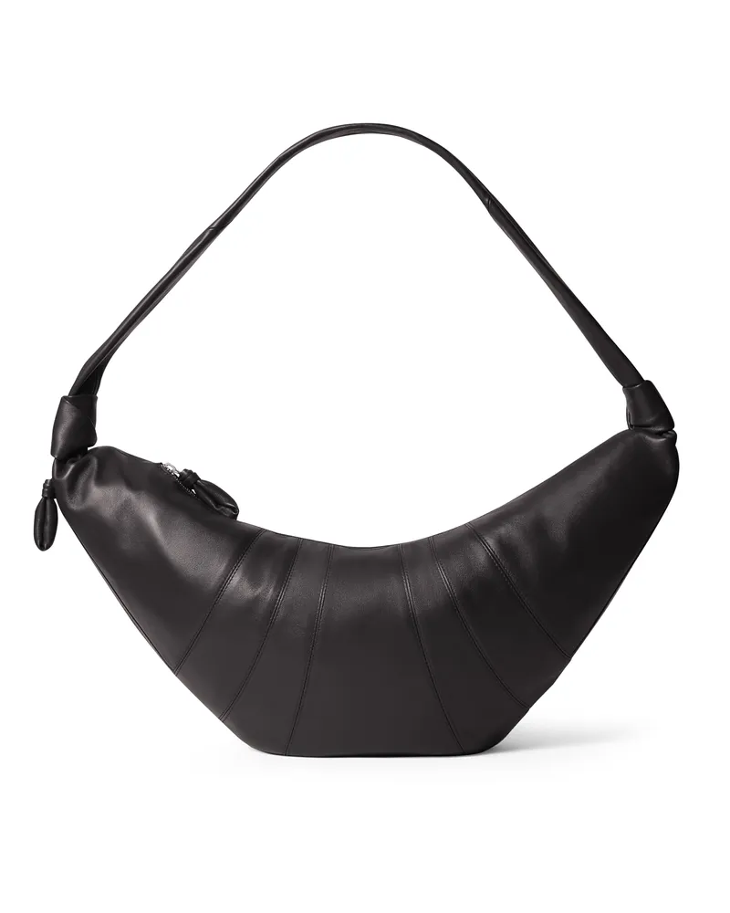 Christophe Lemaire Große Tasche aus Glattleder Croissant 