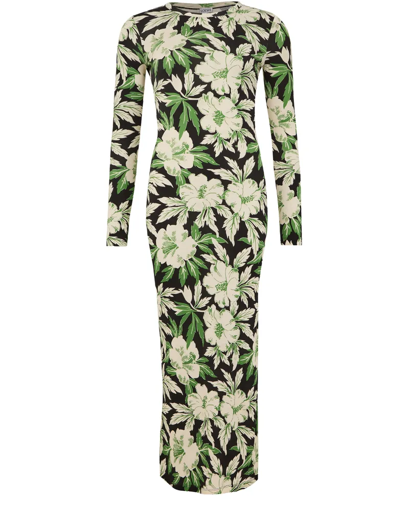 Loewe Schlauchkleid mit Blumenprint 