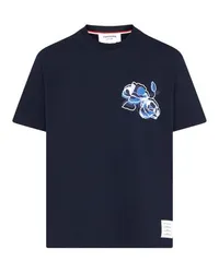 Thom Browne Kurzarm-T-Shirt Rose Navy