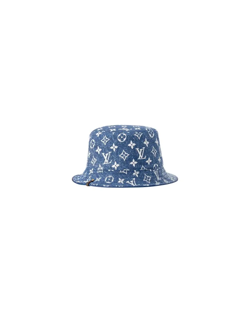 Louis Vuitton Monogram Jacquard Denim Bob Blue