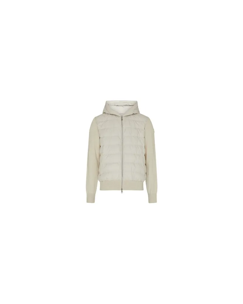 Moncler Bi-material jacket Off-white