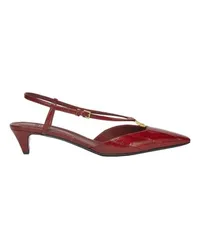 Fendi Slingbacks mit flachem Absatz in Aalleder Red