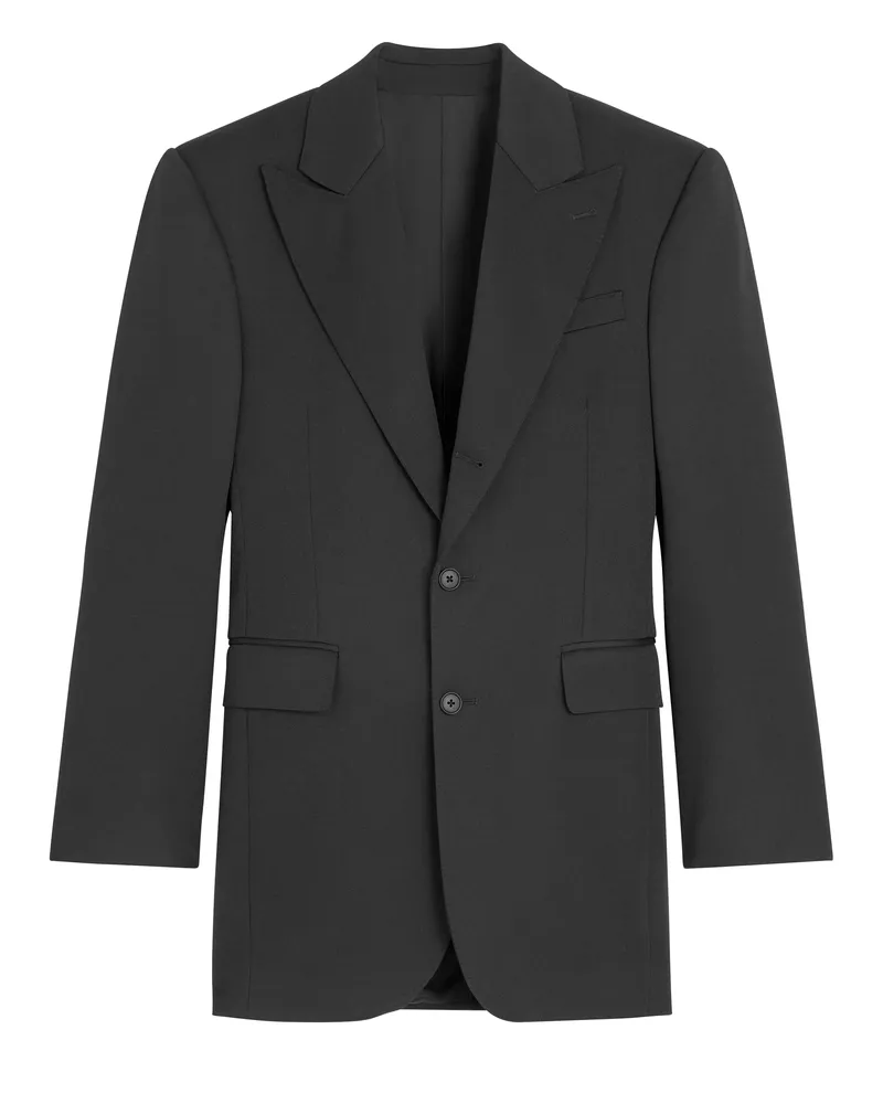 Celine Colonne jacke aus diagonaler wolle 