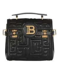 Balmain Gesteppte Ledertasche B-Buzz 23 Black