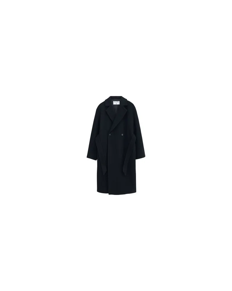 Filippa K Weicher Wollmantel Black