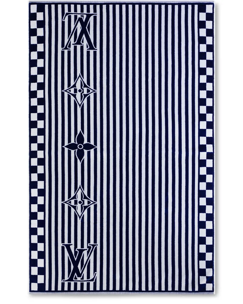 Louis Vuitton LV Graphical Beach Handtuch Blue