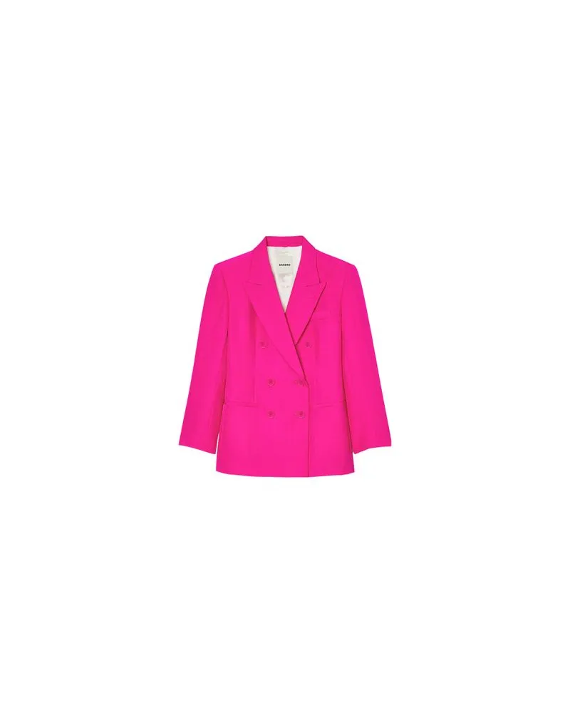 Sandro Zweireihige Jacke Pink