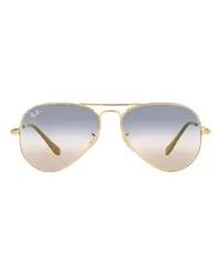 Ray Ban Pilotenbrille RB3689 Pilotenbrille mit Farbverlauf Gold