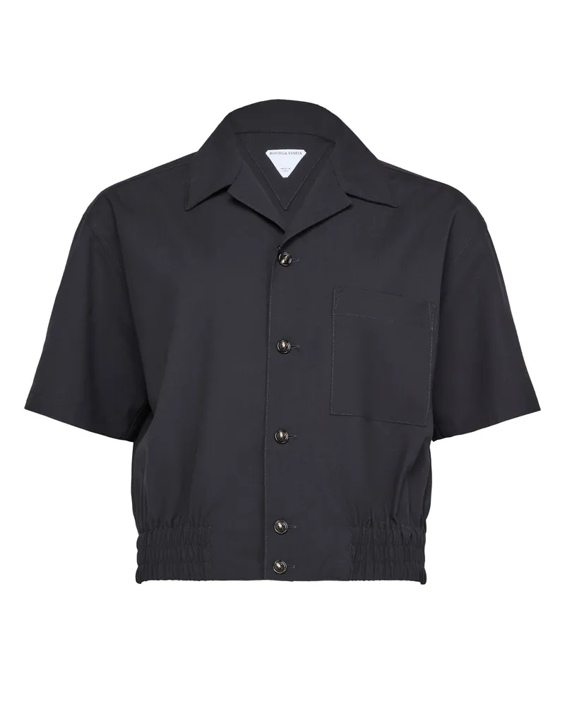 Bottega Veneta Hemd aus Wollserge 