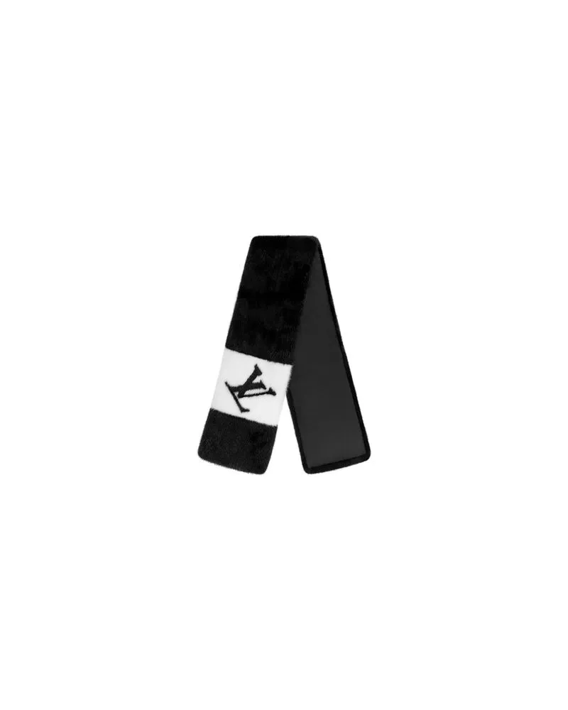 Louis Vuitton Gogram Fur Schal Black