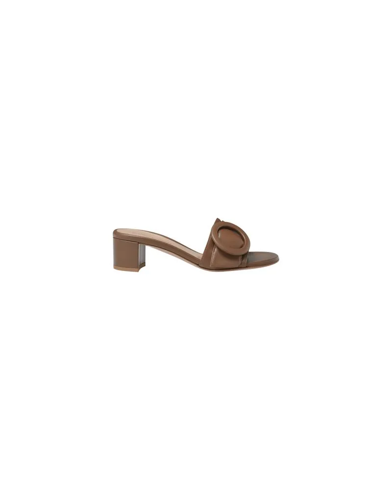 Gianvito Rossi Mules Venezia Brown