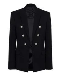 Balmain Wolljacke mit 6 Knöpfen Black