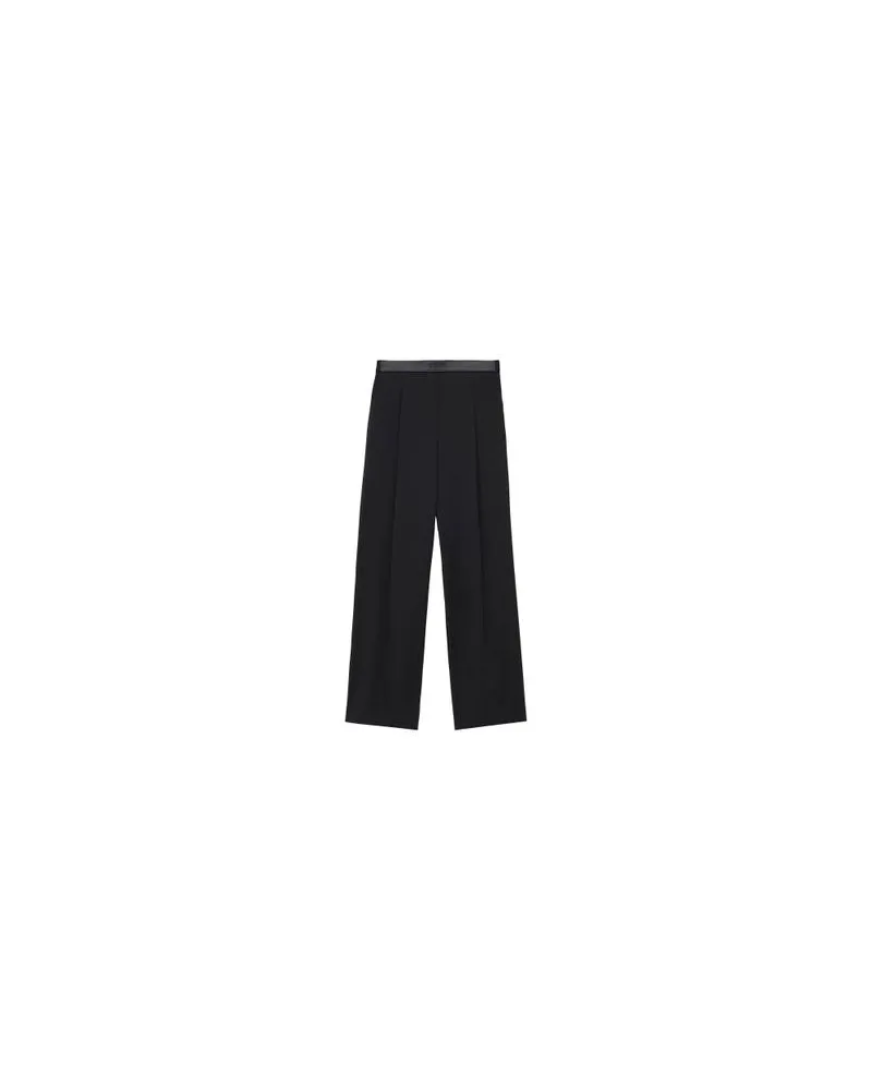 Loewe Straight wool trousers Black