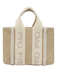 Chloé Mini-Cabas-Tasche Woody Grey