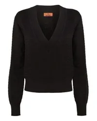 Missoni Pullover mit V-Ausschnitt Black