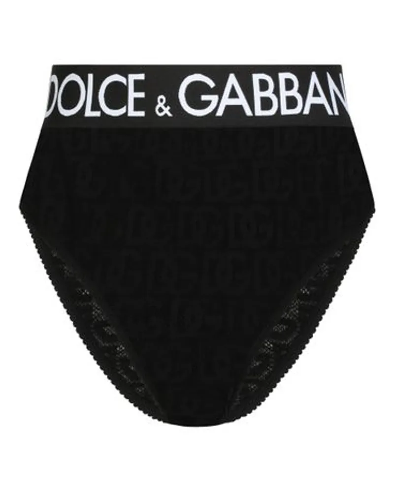 Dolce & Gabbana Slip mit hoher Taille Black