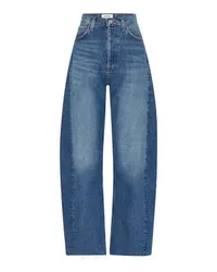 AGOLDE Luna high rise pieced jeans Blue