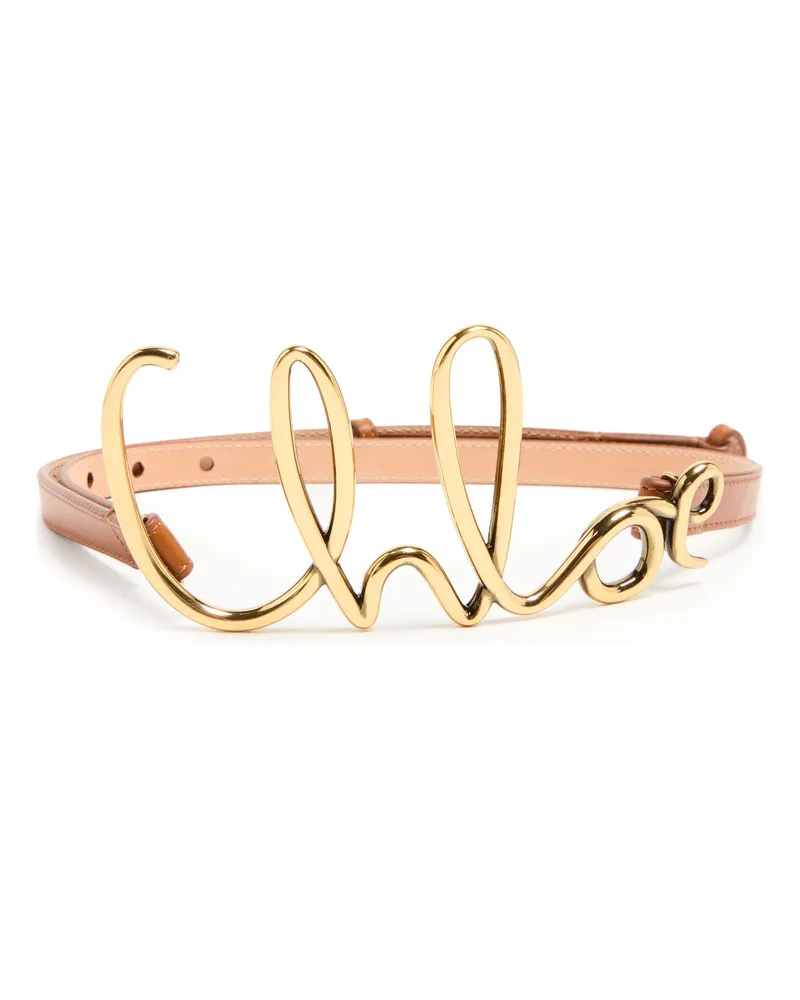 Chloé Kleiner ikonischer Gürtel Chloé Brown