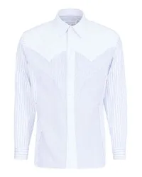 Maison Margiela Stripe Yoke Shirt Blue