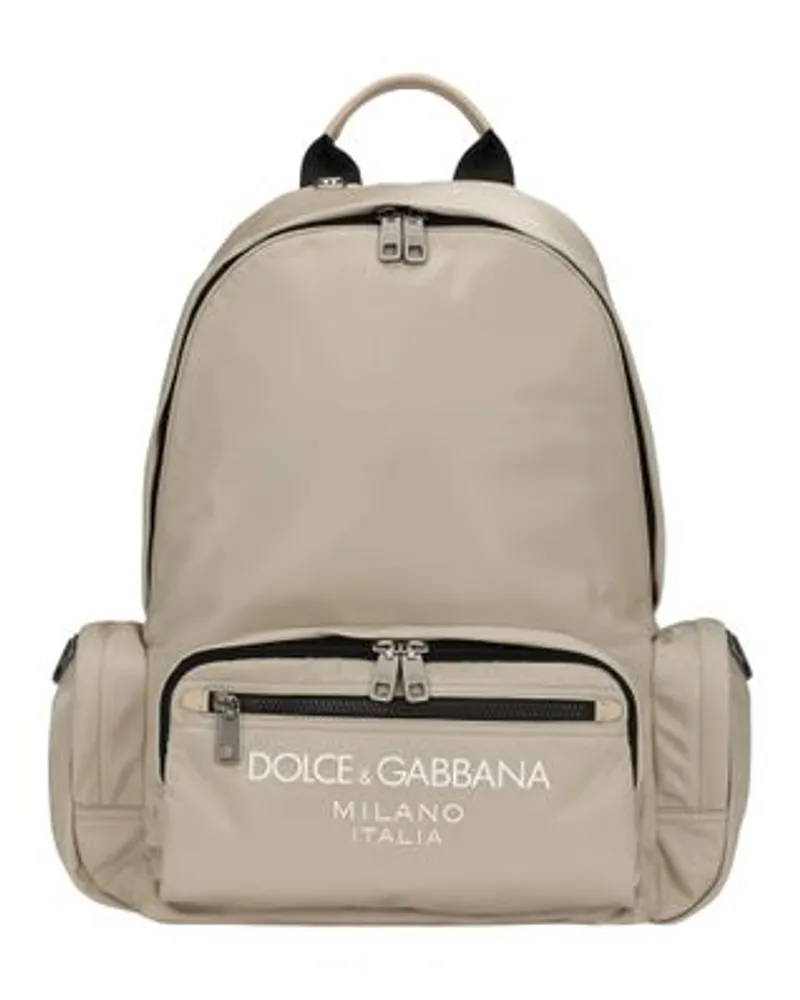 Dolce & Gabbana Nylon-Rucksack Beige