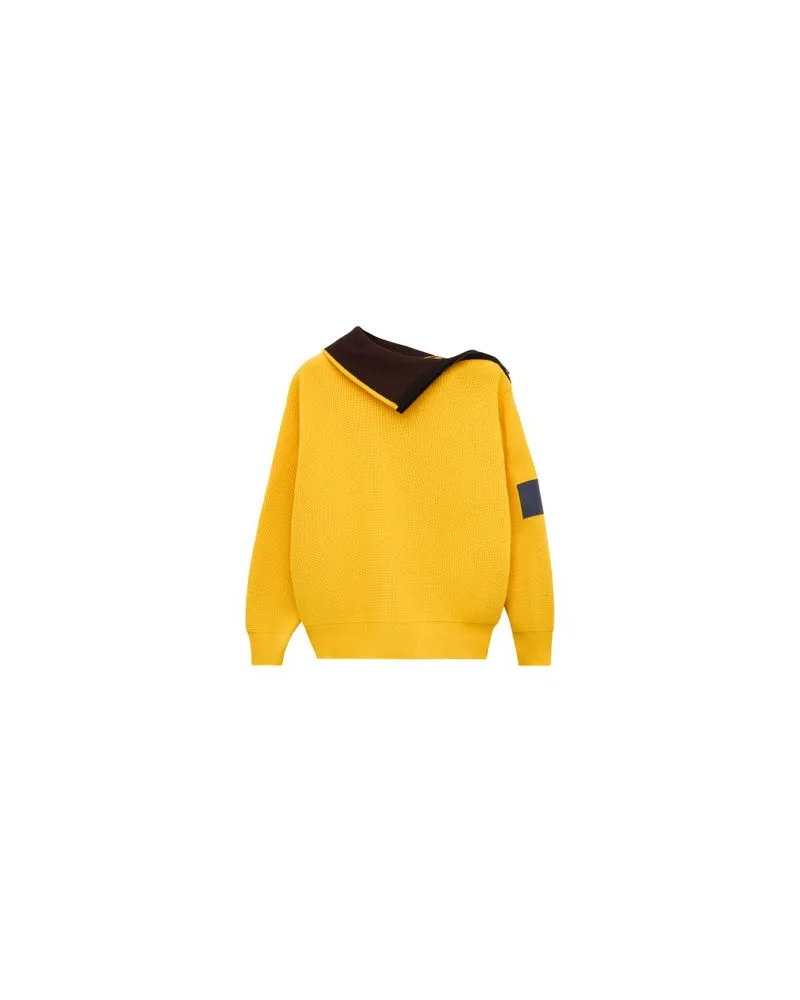 Loewe Mini-Geldbörse Flamenco aus plissiertem Nappa-Kalbsleder Yellow