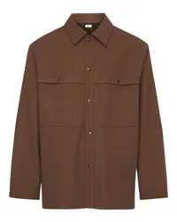 Christophe Lemaire Jackenhemd Brown