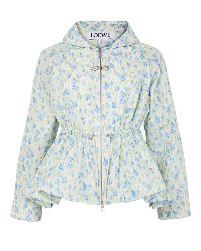 Loewe Kapuzenjacke aus Taft in einer Seidenmischung 