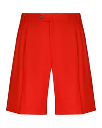 Dolce & Gabbana Leinenshorts Red